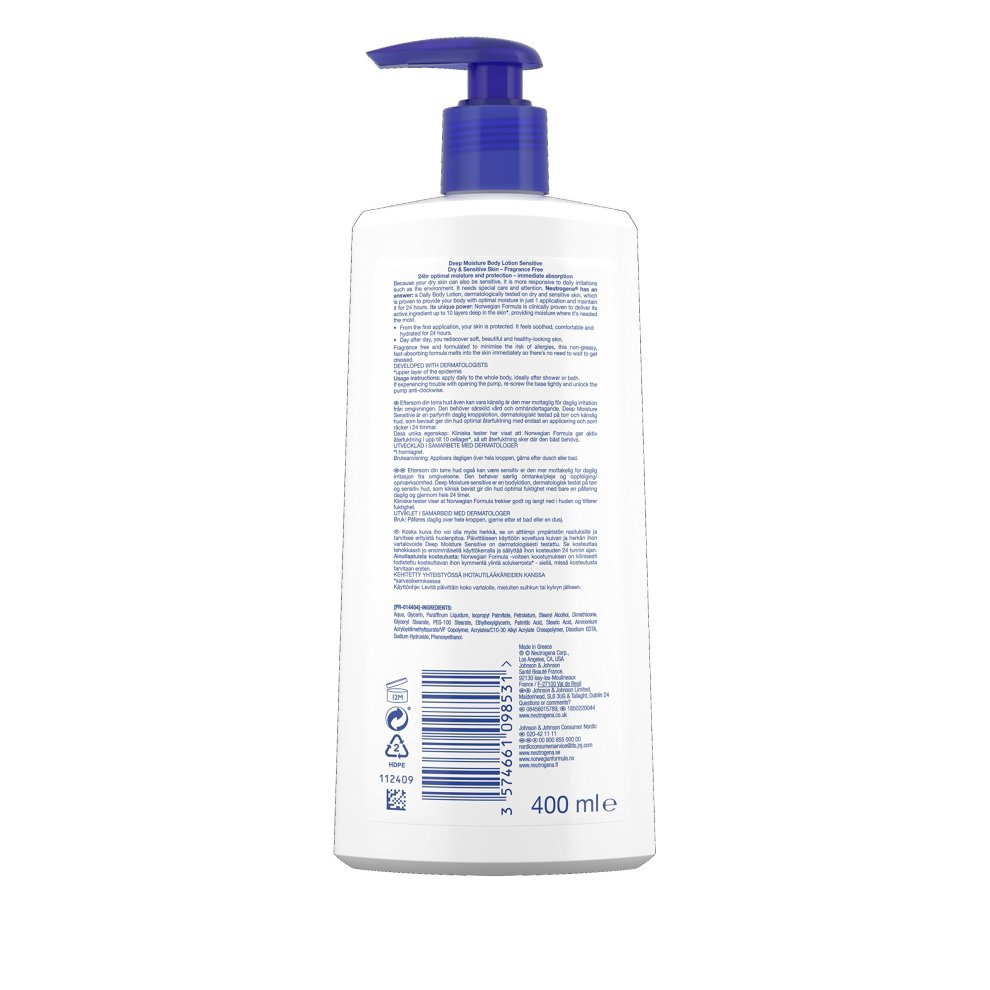 Lait NEUTROGENA DEEP MOISTURE 400ml 