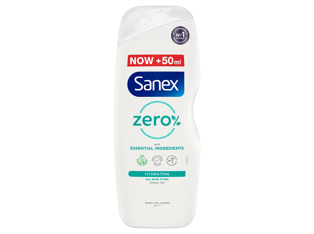 Sanex Zero% – Gel Douche Peaux Sèches Naturel 600ml