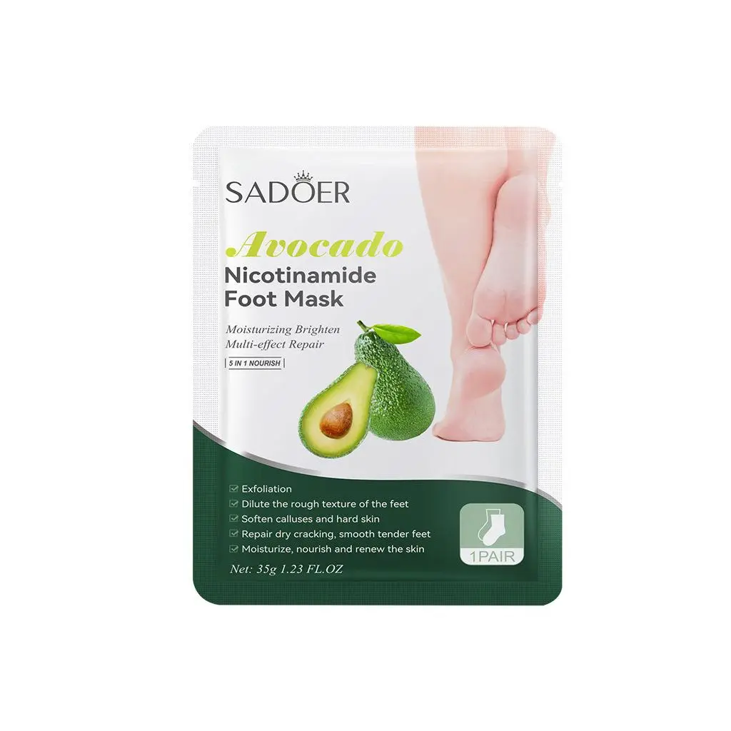 SADOER Avocado Nicotinamide Masque Pieds 35g