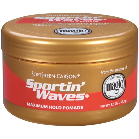 SoftSheen-Carson Sportin  Waves Moisturizing Maximum Hold Hair Pomade  Wavy Hair  3.5 Oz