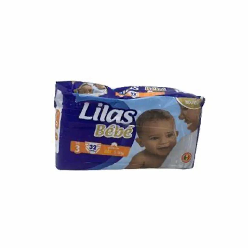 Lilas - Couche Bébé Taille 3 - Grand format x 32