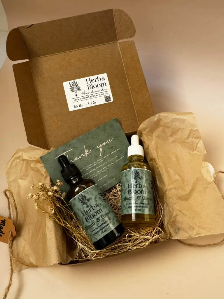   Huile Capillaire à base d'herbes et d'huiles essentielles puissante by BLOOM & GROW 