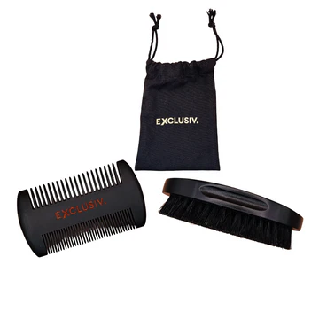 Pack Accessoires EXCLUSIV. – Brosse & Peigne Barbe Premium