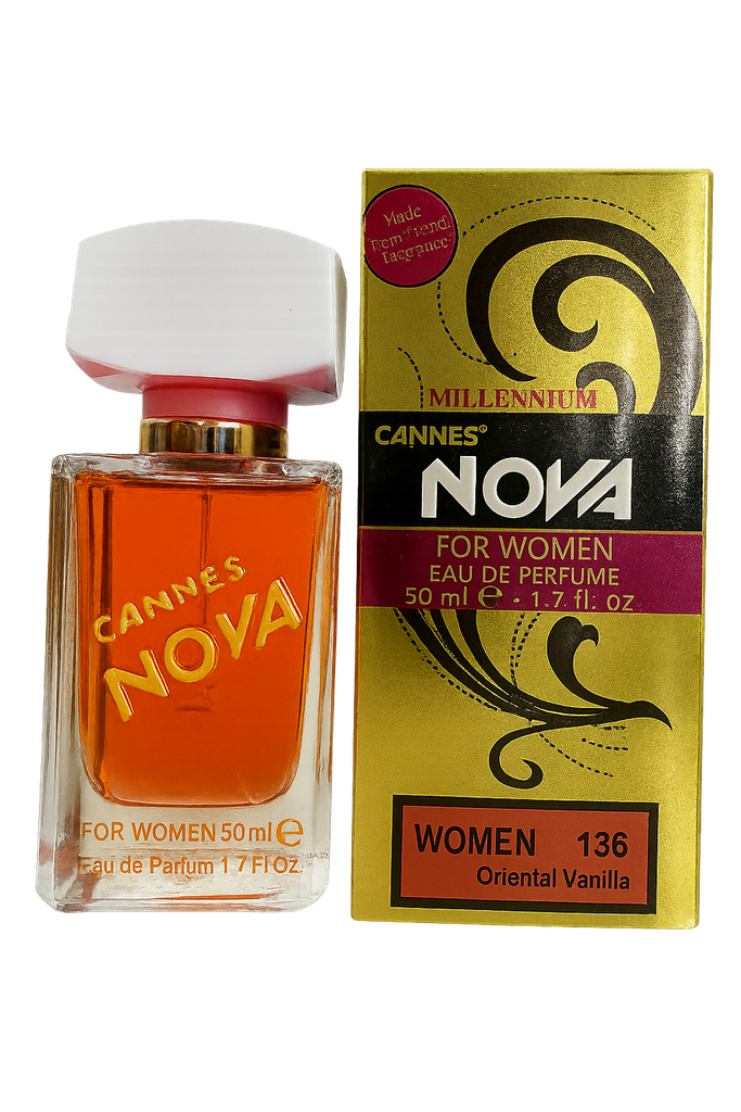 Cannes NOVA -Oriental Vanilla- W136 -eau de parfum Femme -50ml   