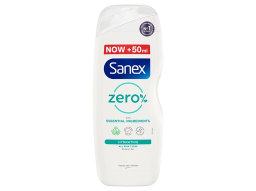 Sanex Zero% – Gel Douche Peaux Sèches Naturel 600ml