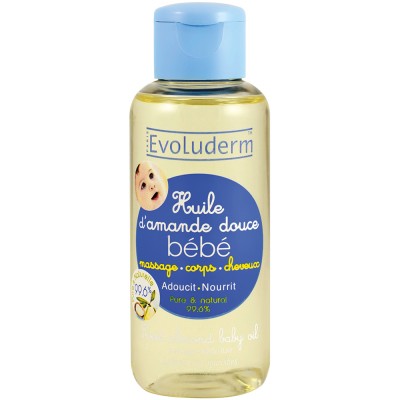 Evoluderm Huile d'amande douce pour bébé 100 ml
