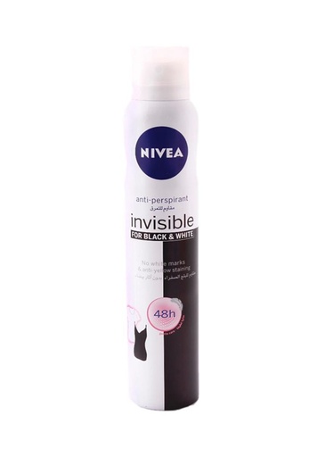 NIVEA Déodorant femme Black&White Invisible 48h 200ml