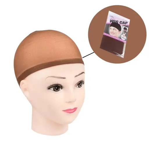 Bonnet pour perruque 2pcs Marron