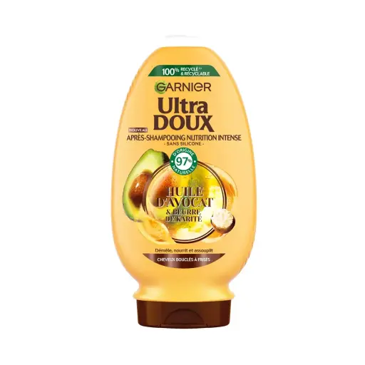GARNIER Ultra Doux Aprés shampooing Nutrition Intense demelant 250ml