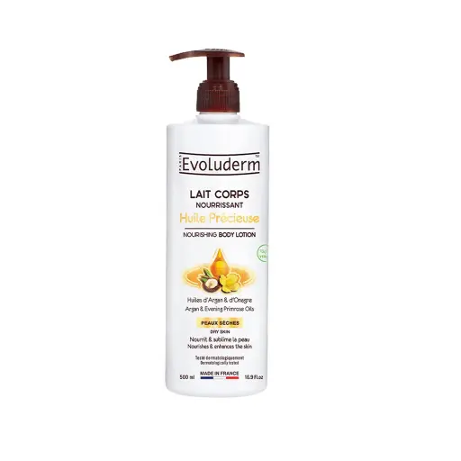 Evoluderm Lait Corps Ultra-Nourrissant Huile Précieuse - 500ML 