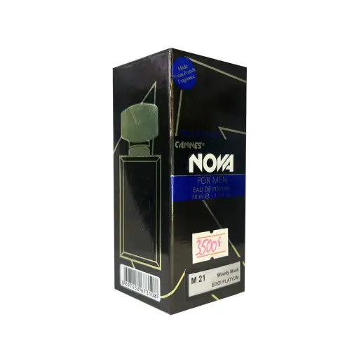 Cannes NOVA -woody musk EGOI PLATYUM M21-eau de parfum homme -50ml 