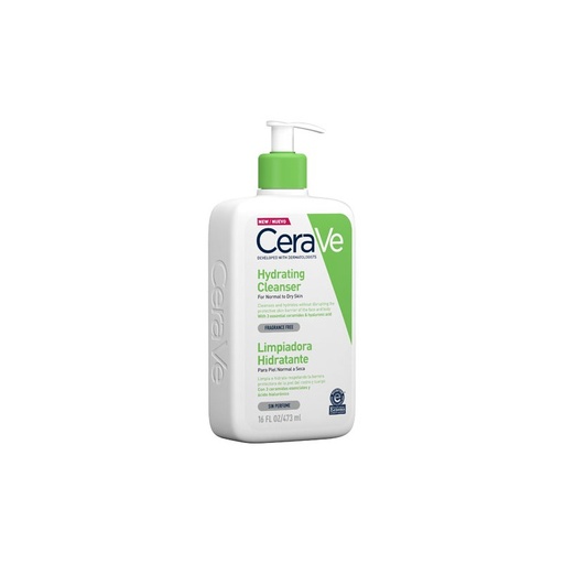  CeraVe Crème Lavante Hydratante – Nettoyant Visage et Corps pour Peaux Sèches | 473 ml