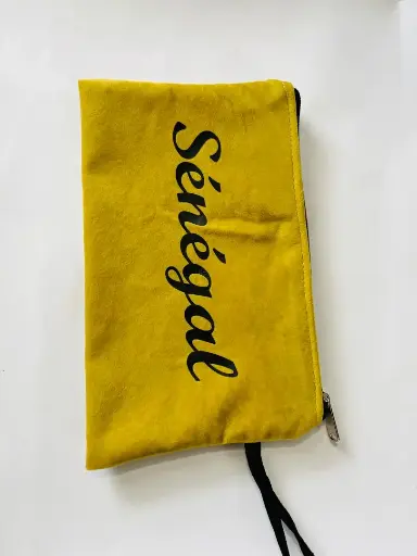  POCHETTE Garde tout: SENEGAL: 26x15cm JAUNE